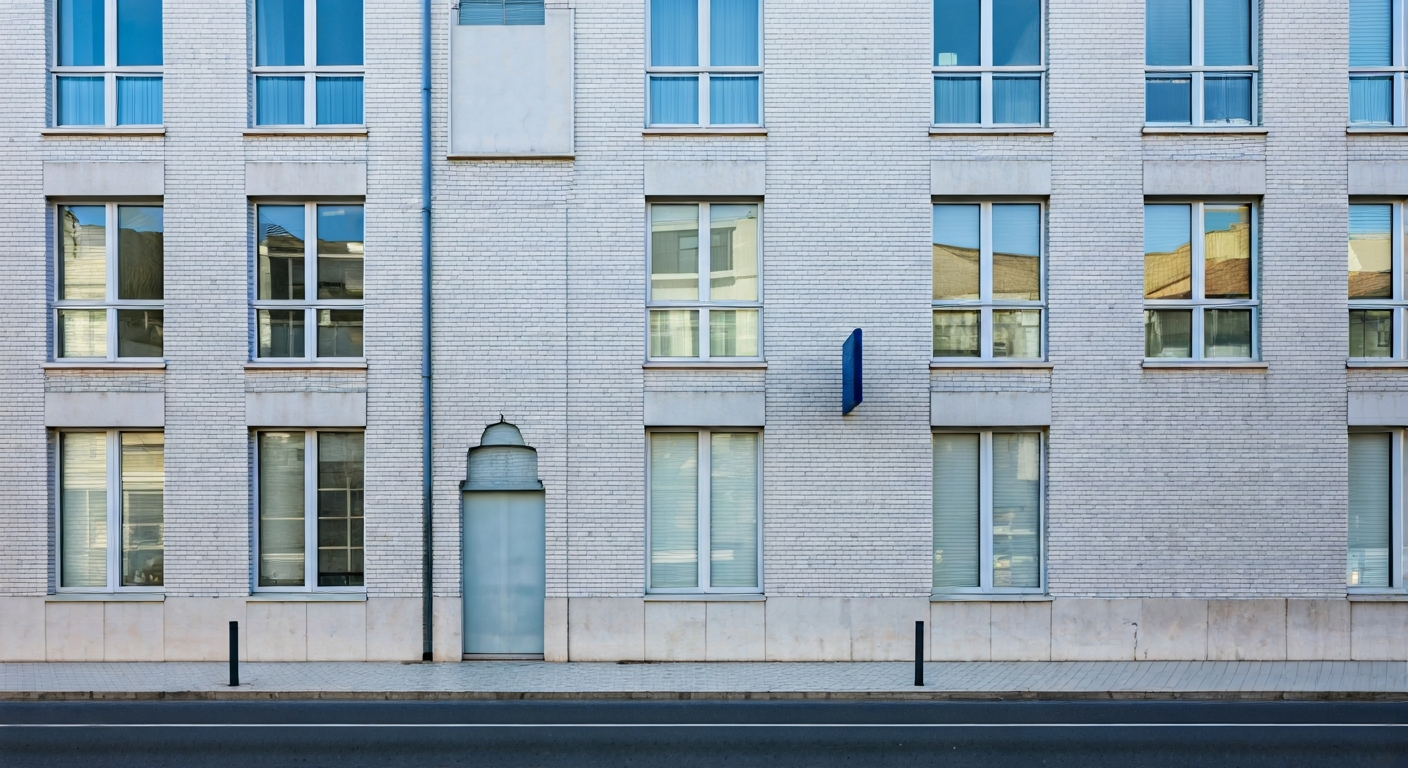 Exterior view of a Lisbon office building with clear signage and a calm street, representing a professional and accessible contact location